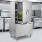 Thumbnail image #3 for Crown DC-2 Two Compartment Direct Steam Pressure Steamer with Cabinet Base