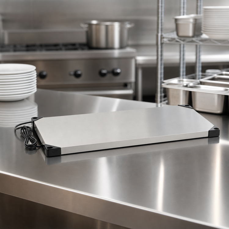 Product image #5 for Metro Super Erecta Hot 36 Inch x 18 Inch Countertop Heated Shelf, 120V, 400W, 304 Stainless Steel