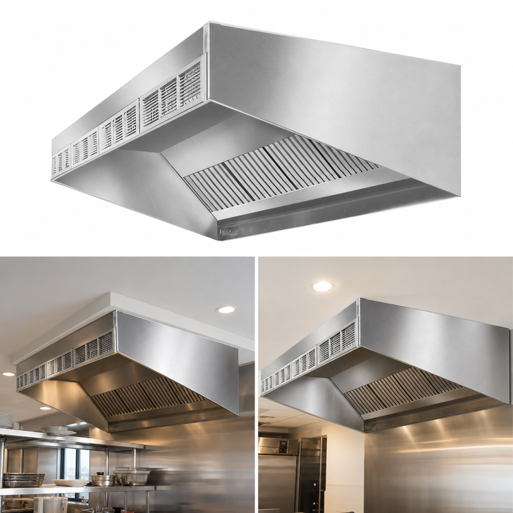 Product image #4 for Eagle SpecAir HESFA96-54 Short Front Wall Type Make-Up Air Exhaust Hood, 54 Inch