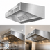 Thumbnail image #4 for Eagle SpecAir HESFA96-54 Short Front Wall Type Make-Up Air Exhaust Hood, 54 Inch