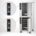 Thumbnail image #4 for FWE MT-1826-7-7 Full-Height Split-Cavity Mobile Humidified Heated Holding Cabinet, 10-Pan Capacity