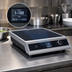 Thumbnail image #4 for Hatco Rapide Cuisine Heavy-Duty Countertop Single-Burner Induction Range with Black Glass-Ceramic Top, 120V, 1440W