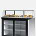 Thumbnail image #4 for Turbo Air Low-Profile 2-Door Top Display Dry Case, 28 Inch Wide, 1.5 Cu. Ft.