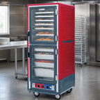 Thumbnail image #4 for Metro C5 Insulation Armour C539-CLDC-4 Full-Height Mobile Heated Holding & Proofing Cabinet, Clear Dutch Doors, 18/34-Pan Capacity