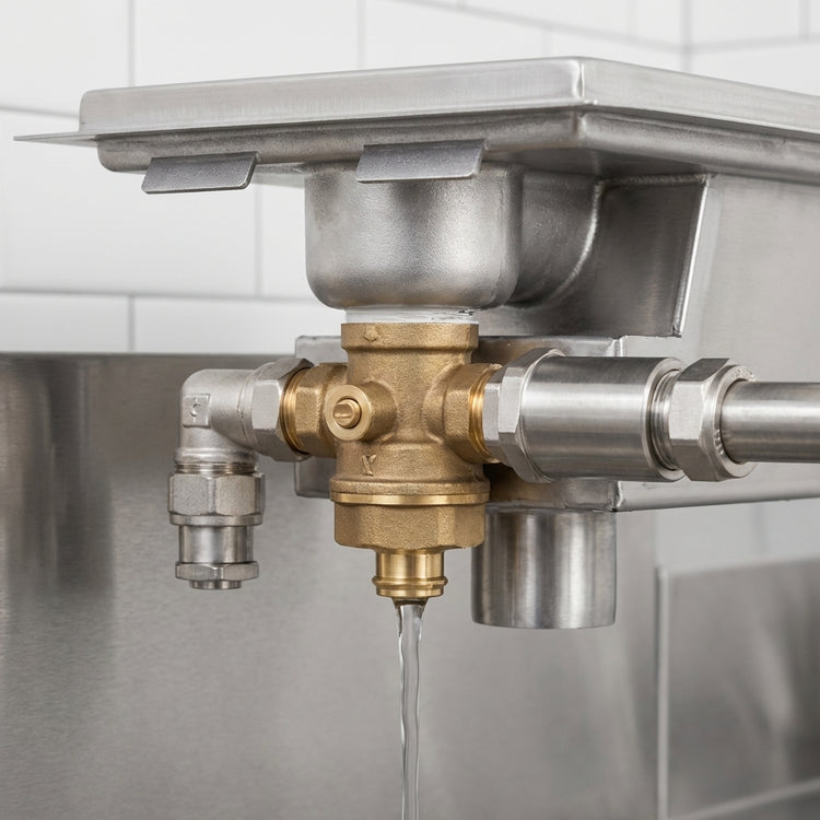Product image #3 for Eagle Group WTFT-2448-SG Cool Trough Water Tempering System with Grated Floor Drain