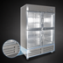 Thumbnail image #4 for Kelvinator Commercial 54-Inch Wide Full-Height Two-Section Reach-In Refrigerator with 4 Half Glass Doors, 49 Cu. Ft., Bottom Mount