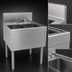 Thumbnail image #4 for Glastender DSB-24-S Two-Compartment Underbar Sink Unit with Deck-Mount Faucet, 24 Inch Wide x 24 Inch Deep