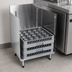 Thumbnail image #4 for CHOICE C-GRA-24 Underbar Open-Top Glass Rack Storage Unit, 24 Inches Wide (Holds 20 x 20 Glass Racks)