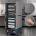 Thumbnail image #4 for Metro C5 3 Series Mobile Full-Height Heated Holding and Proofing Cabinet with Moisture Control, Gray Insulation Armour, and Dutch Clear Doors