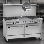 Thumbnail image #4 for Southbend (Middleby) Ultimate 4602AC-3G 60-Inch Gas Restaurant Range with 4 Open Burners, 36-Inch Griddle, Convection Oven & Cabinet Base