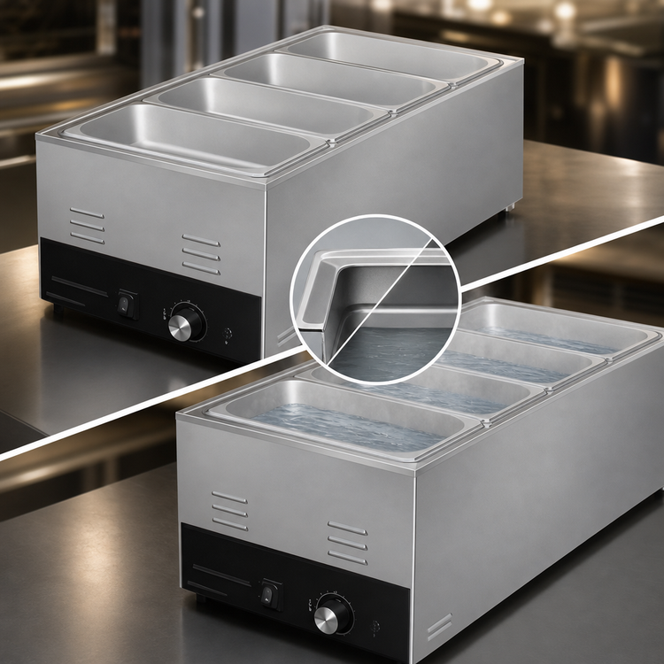 Product image #4 for Hatco Countertop Heated Well Food Warmer/Cooker, Full-Size Pan, Wet/Dry, 120V