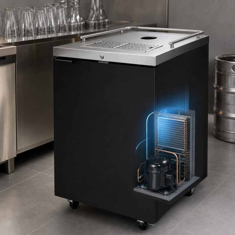 Product image #4 for Pro-Line E-Series 25-Inch Direct Draw Draft Beer Cooler, 1-Keg, Less Tower, Black