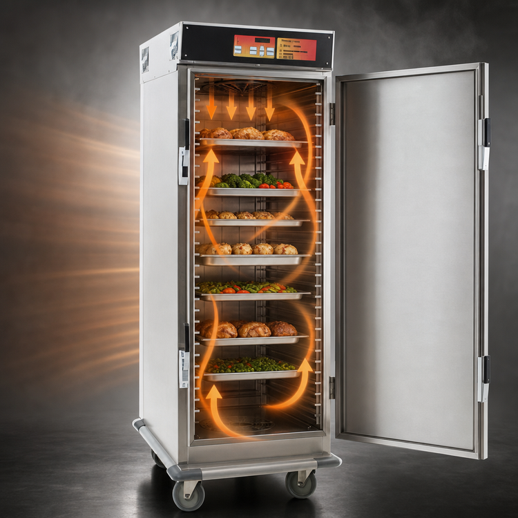 Product image #4 for Panco CH6000B-240 Full-Height Mobile Cook & Hold Cabinet with Single Door