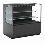 Thumbnail image #4 for Structural Concepts Reveal® NR4847RSSV Open-Air Refrigerated Self-Service Case, 47-3/4"W, 2-Tier Clear Glass Shelves, Self-Contained, Black