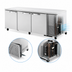 Thumbnail image #4 for True SPEC SERIES 3-Section Deep Undercounter Solid Door Refrigerator, Stainless Steel, Side-Mounted Self-Contained