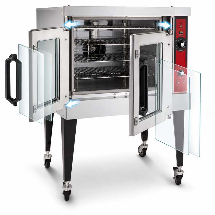 Product image #4 for Vulcan VC5ED Single Deck Full-Size Standard Depth Electric Convection Oven
