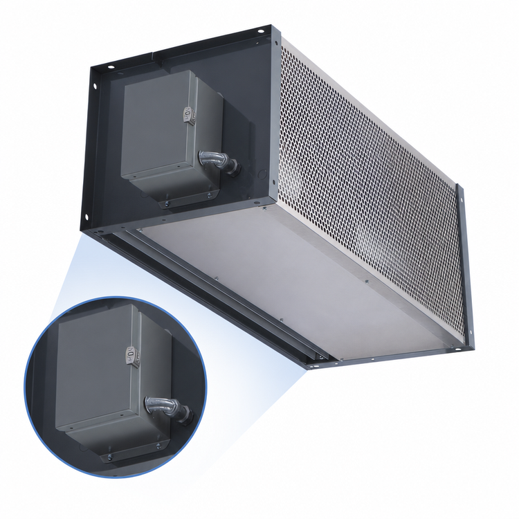 Product image #4 for Berner Industrial Direct Drive 12 Ambient Unheated Air Curtain, 36-Inch, 1/2 HP