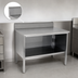 Thumbnail image #4 for John Boos Open Front Cabinet Base Stainless Steel Work Table, 120 x 30 Inches, 5 Inch Backsplash