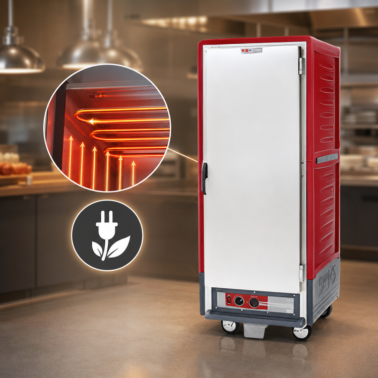 Product image #4 for Metro C5 3 Series Insulation Armour Full-Height Heated Holding Cabinet with Solid Door and Universal Slides