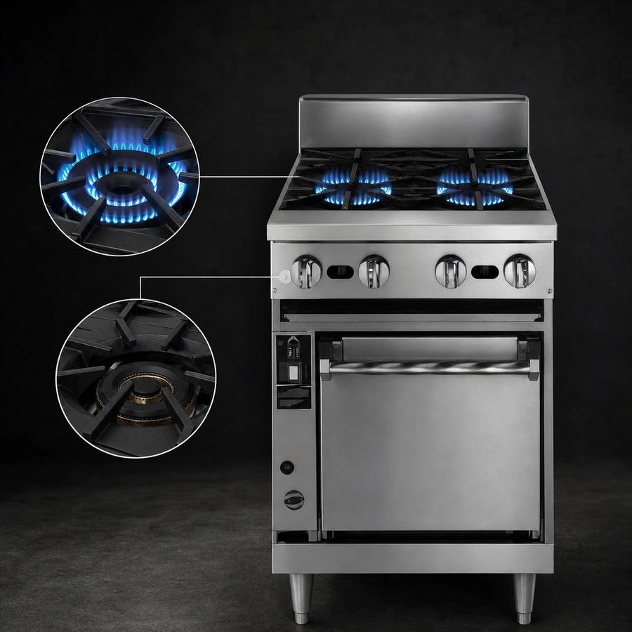 Dual Open Burners