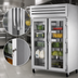 Thumbnail image #4 for True SPEC SERIES Two-Section Pass-Thru Reach-In Refrigerator with Locking Front and Rear Glass Doors