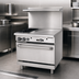 Thumbnail image #4 for Turbo Air Radiance 36-Inch Natural Gas Combination Restaurant Range with 24-Inch Left Griddle, 2 Open Burners, and Standard Oven