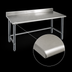 Thumbnail image #4 for Eagle Deluxe Series 84-Inch Stainless Steel Work Table with 4-1/2-Inch Backsplash