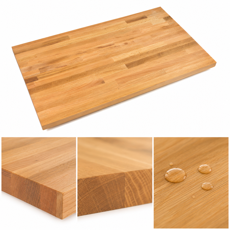 Product image #4 for John Boos Appalachian Red Oak Island Countertop, 48 x 36 x 1-1/2 Inch, Blended Edge Grain, Penetrating Oil Finish