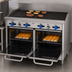 Thumbnail image #4 for Comstock-Castle 48-Inch Gas Char-Broiler Range with 2 Space-Saver Ovens