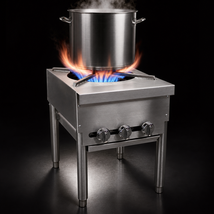 Product image #4 for Southbend Single-Section Stock Pot Range with 3-Ring Cast Iron Burner, Manual Controls, 120,000 BTU