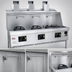 Thumbnail image #4 for MasterRange MF-3-SS 3-Section Gas Wok Range with Brick-Lined Chambers and Stainless Steel Deck & Sides