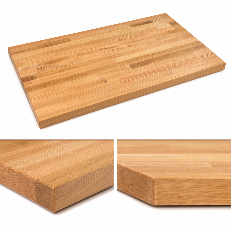 Product image #4 for John Boos Appalachian Blended Edge Grain Red Oak Island Countertop, 60 x 38 x 1-1/2 Inches, Varnique Finish