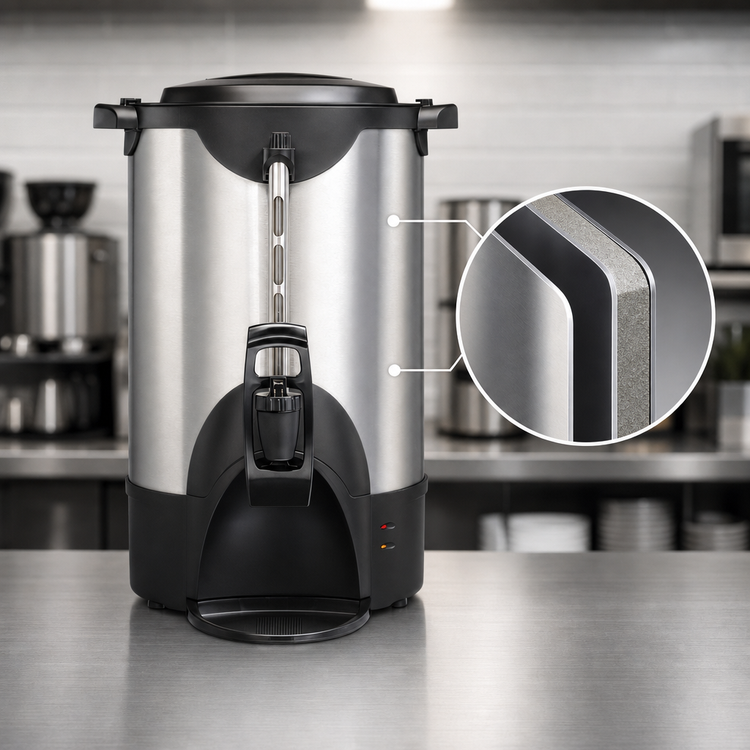 Product image #4 for Hamilton Beach Commercial 40-Cup Double-Wall Insulated Stainless Steel Coffee Urn