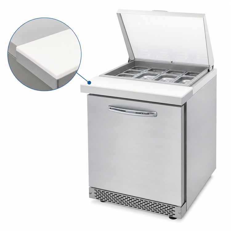 Product image #4 for Continental Refrigerator D27N12M-FB Designer Line 27.5 Inch One-Section Mighty Top Sandwich Unit