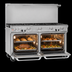 Thumbnail image #4 for Southbend Ultimate 60-Inch Gas Restaurant Range with 9 Burners and 2 Convection Ovens