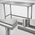 Thumbnail image #4 for Advance Tabco TAG-369 108-Inch x 36-Inch Flat Top Work Table, 16-Gauge 430 Stainless Steel Top, Galvanized Open Base