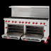 Thumbnail image #4 for American Range AR-12 72-Inch Commercial Gas Range with 12 Open Burners and 2 Standard Ovens