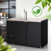 Thumbnail image #4 for Everest Refrigeration 24-Inch Deep Back Bar & Direct Draw Keg Refrigerator Combo, 2-Section, 17 Cu. Ft., Single Faucet
