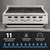 Thumbnail image #4 for Vulcan Achiever VACB60 Heavy Duty Countertop Radiant Gas Charbroiler, 62-1/8 Inch, 11 Burners
