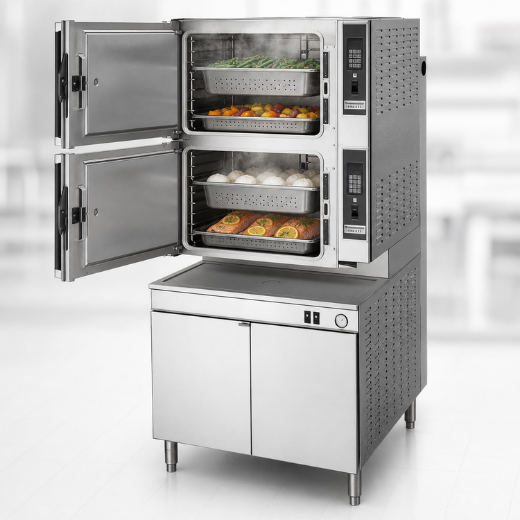Product image #4 for Cleveland Range Classic Convection ConvectionPro XVI Direct Steam 2-Compartment Cabinet Base Commercial Steamer, 36-Inch