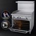 Thumbnail image #4 for Garland G Starfire Pro 36-Inch Natural Gas Restaurant Range with 5/8-Inch Griddle Plate and Standard Oven