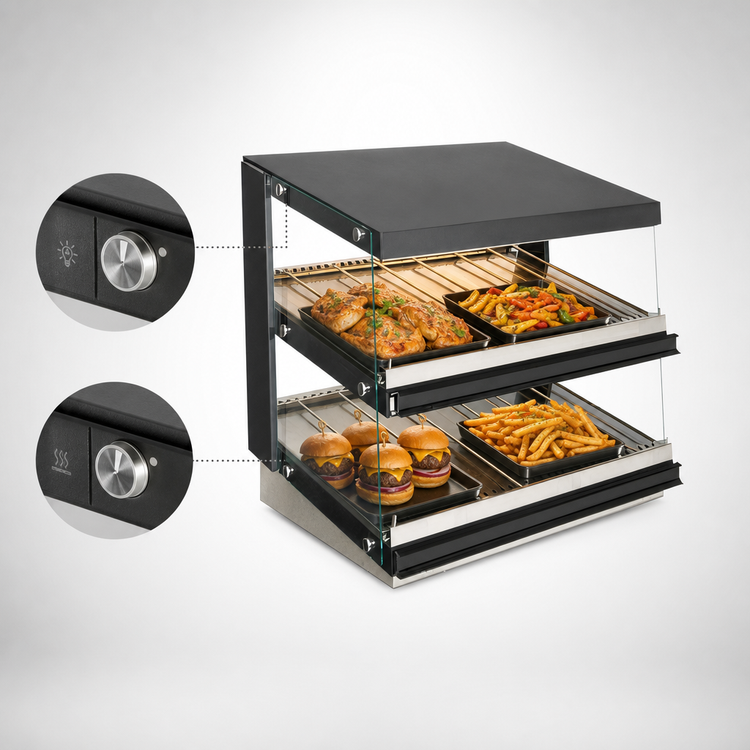 Product image #4 for Sierra SHDM-44PT 44-Inch Countertop Pass-Through Heated Display Merchandiser