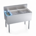 Thumbnail image #4 for Krowne Royal Series 38-Inch Underbar Speed Multi-Station Bar Ice Bin with Right-Side 30-Inch Ice Bin and 8-Inch Insulated Bottle Well