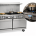 Thumbnail image #4 for Imperial Pro Series 60-Inch Gas Restaurant Range with 6 Open Burners, 24-Inch Griddle, and 2 Convection Ovens