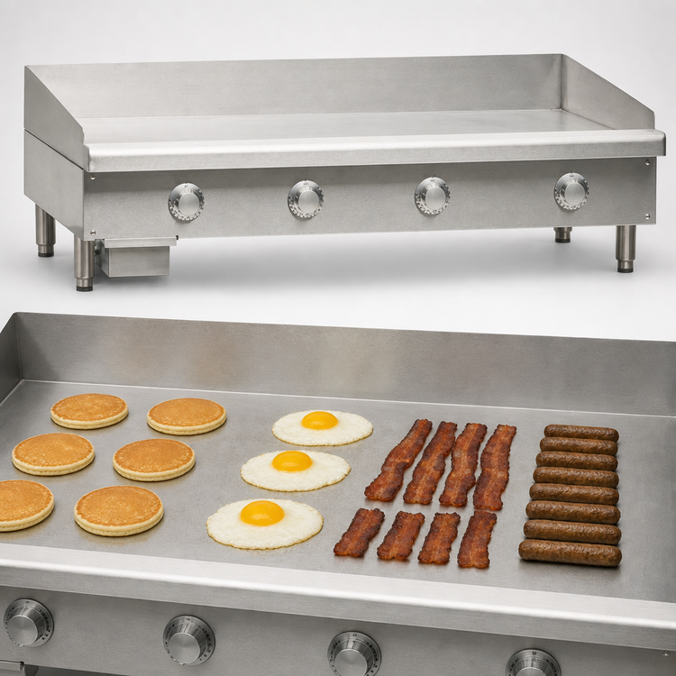 Product image #4 for Imperial ITG-48-E Electric Countertop Griddle with 48" x 24" Polished Steel Plate