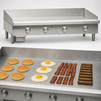 Thumbnail image #4 for Imperial (Middleby) ITG-48-E Electric Countertop Griddle, 48" x 24" Polished Steel Plate, Thermostatic Controls, Stainless Steel Exterior