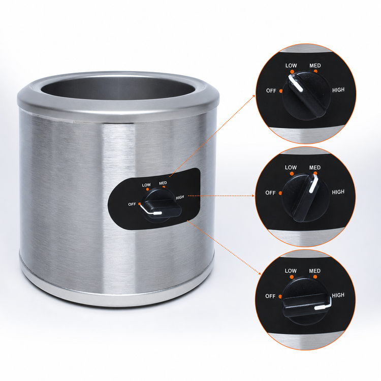 Product image #4 for Nemco 7-Quart Countertop Round Cooker/Warmer, 230V Export Model