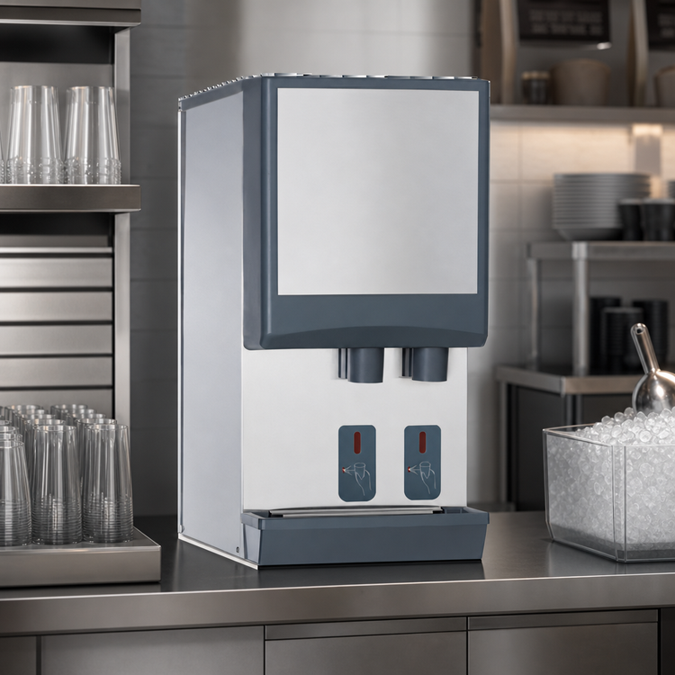 Product image #4 for Symphony Plus E12CI414A-S Countertop Chewblet Ice & Water Dispenser, 388 lb. Production, 12 lb. Storage, 230v