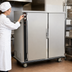 Thumbnail image #4 for FWE Mobile Insulated Heated Holding Cabinet with Humi-Temp Heat System, 2 Solid Doors, and 20 Universal Tray Slides
