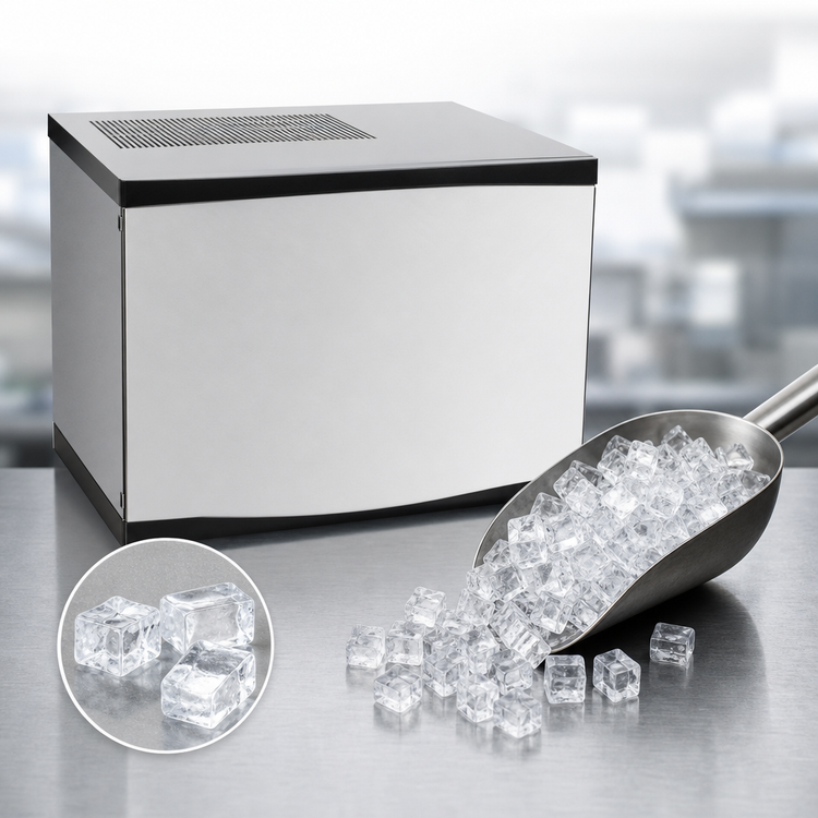 Product image #4 for Atosa 460 lb/Day Half-Dice Cube Ice Machine, Air-Cooled, Self-Contained